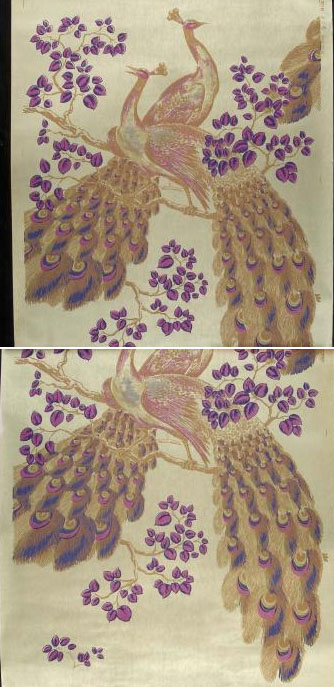Peacocks Wallpaper by Florence Broadhurst 